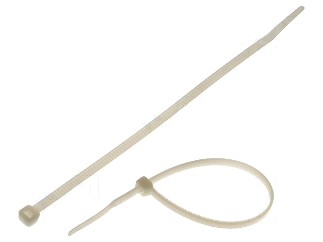 Kabelbinder; L: 203mm; W: 3,2mm; polyamide; 176,5N; natuurlijk Kabelbinder; L: 203mm; W: 3,2mm; polyamide; 176,5N; natuurlijk